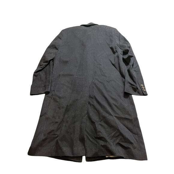 HUGO BOSS Mens Morgan navy Blue Virgin Wool Blend Overcoat Coat Size 42R - Picture 4 of 10